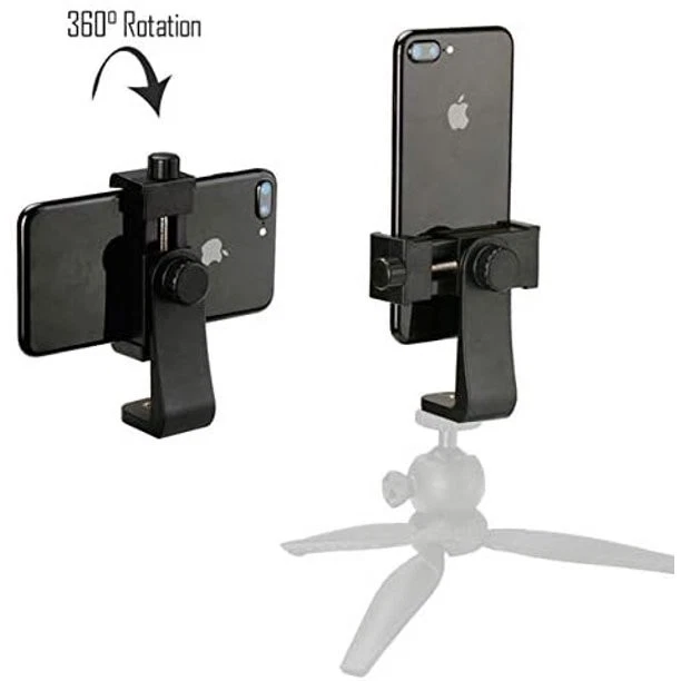 Rotating Smartphone Tripod Mount for all iPhone12 Pro Mini 11 XS Xr Xs X SE 8 7 - Image 3 of 4
