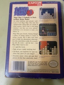 Mega Man 3 with box Nintendo NES AUTHENTIC TESTED WORKS capcom
