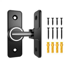 Barn Door Lock 90 Degree Sliding Door Gate Latch Luminous Flip Heavy Duty Slidin