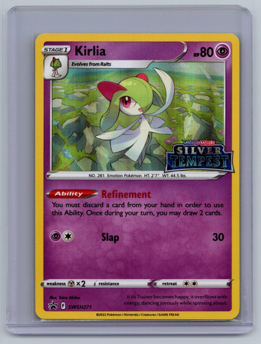 2022 Silver Tempest Kirlia Black Star Promo #SWSH271