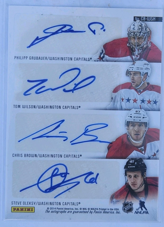 2013/14 Panini Contenders 8-Way Auto Washington Capitals Alex Ovechkin C8-WSH - Image 2 of 2