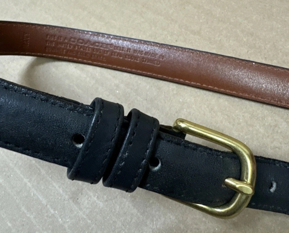 Coach Wide Leather Belt Light Yellow with Silver Grommets M 3980 Coach | Accessories | Coach Womens Brown Leather Belt With  main image 2