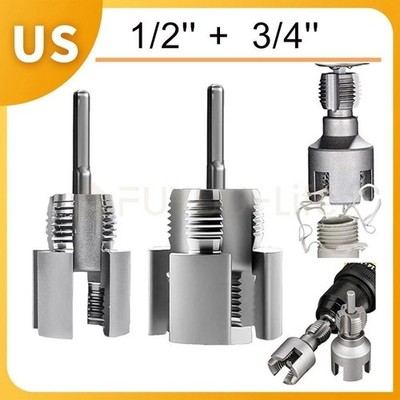 Integrated Internal & External Pipe Threading Tool,PVC Pipe Thread Cutting Tool!