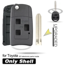Modified Flip Remote Key Shell Case Keyless for Toyota Land Cruiser FJ Cruiser