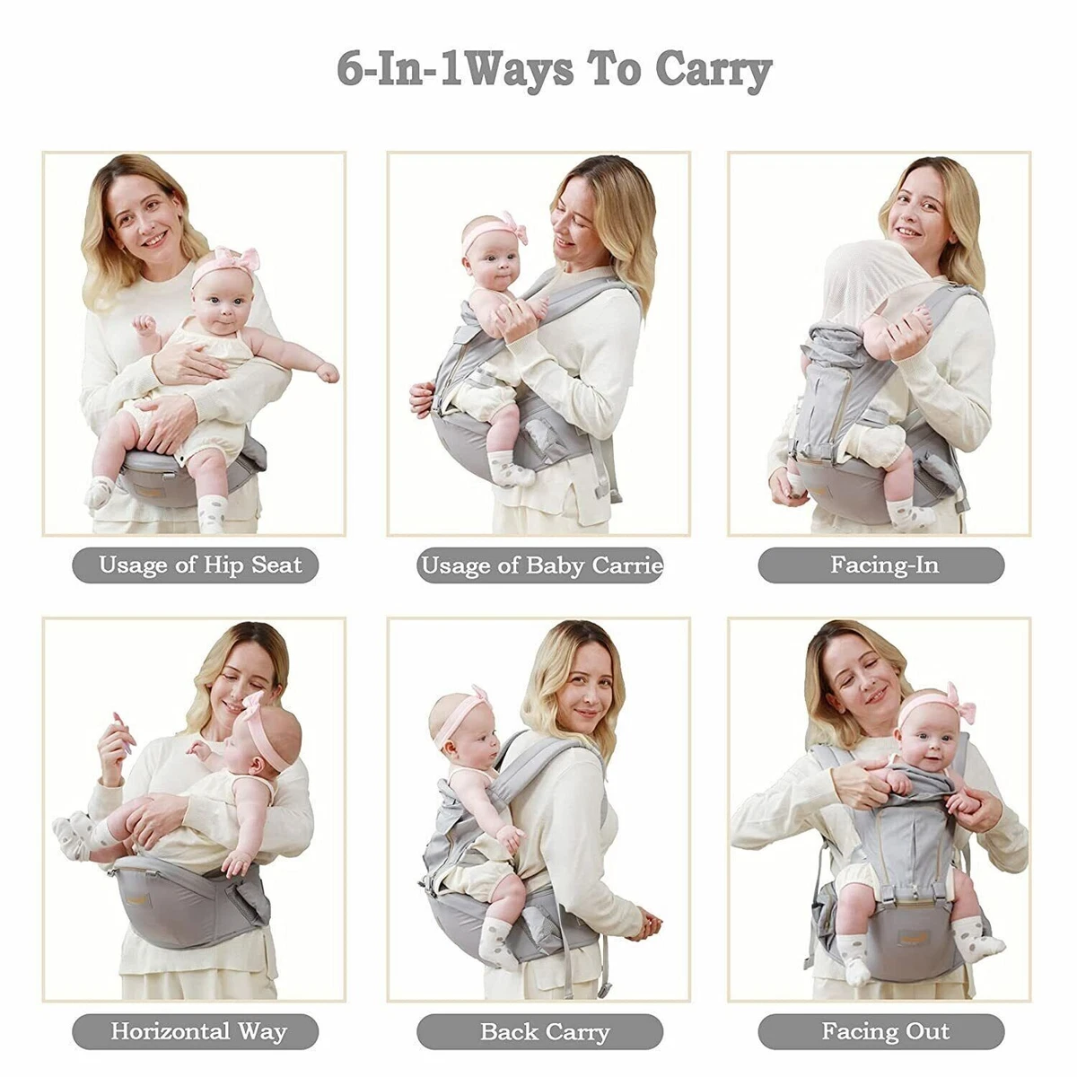 Multi way top baby carrier