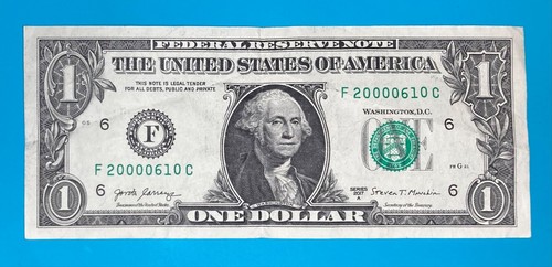 2000 June 10 : F 20000610 C $1 One Dollar Bill BIRTHDAY Note - Picture 2 of 3