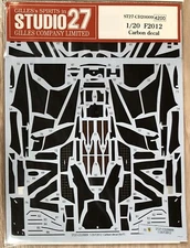 Studio27 CD20009 1/20 Fujimi Ferrari F2012 Carbon Decal New