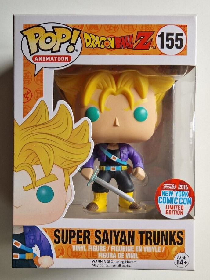 En Oferta Funko Pop #155 Super Saiyan Trunks Nueva York Comic Con 2016
