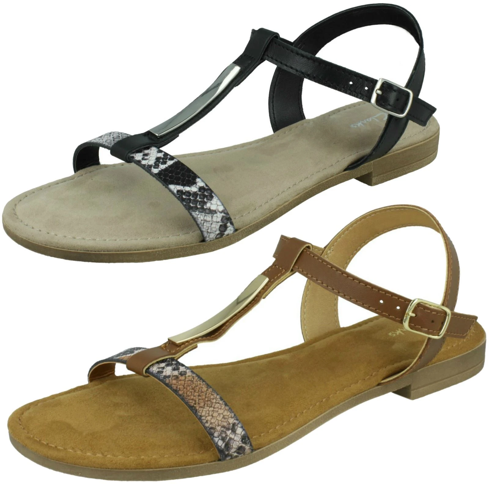 Saldi Donna Axelle Ray By Clarks T Bar Sandalo Basso Retail Era Ora