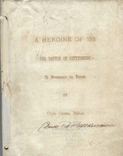 Early 20th Century Typescript Details Battle Of Gettysburg -- Prose And Poetry