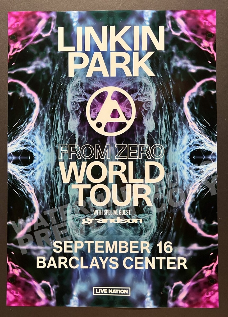Linkin Park Barclays Center Show Promo Poster New York 9/16
