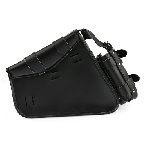 Motorrad Satteltasche Seiten Werkzeugtasche + Flaschenhalter Rechts für Harley - 第 5/8 張圖片