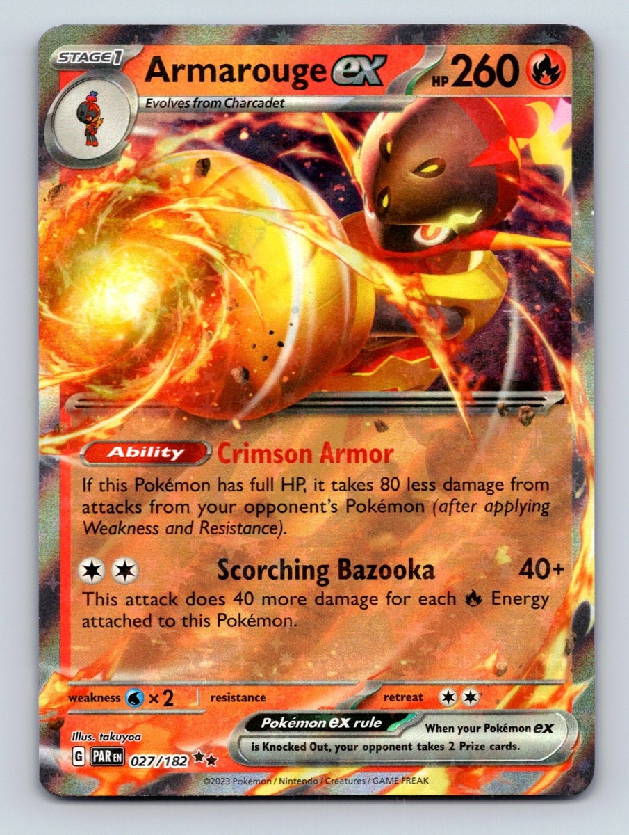 Armarouge EX HP 260 Crimson Armor Scorching Bazooka Rarity Red | eBay