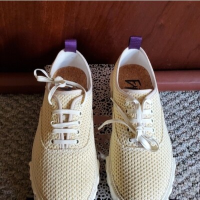 NIB EYTYS Viper Mesh Natural Cream Platform Low Top Platform 