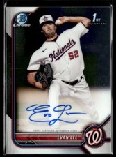 2022 Bowman Chrome Evan Lee Auto Washington Nationals #EL