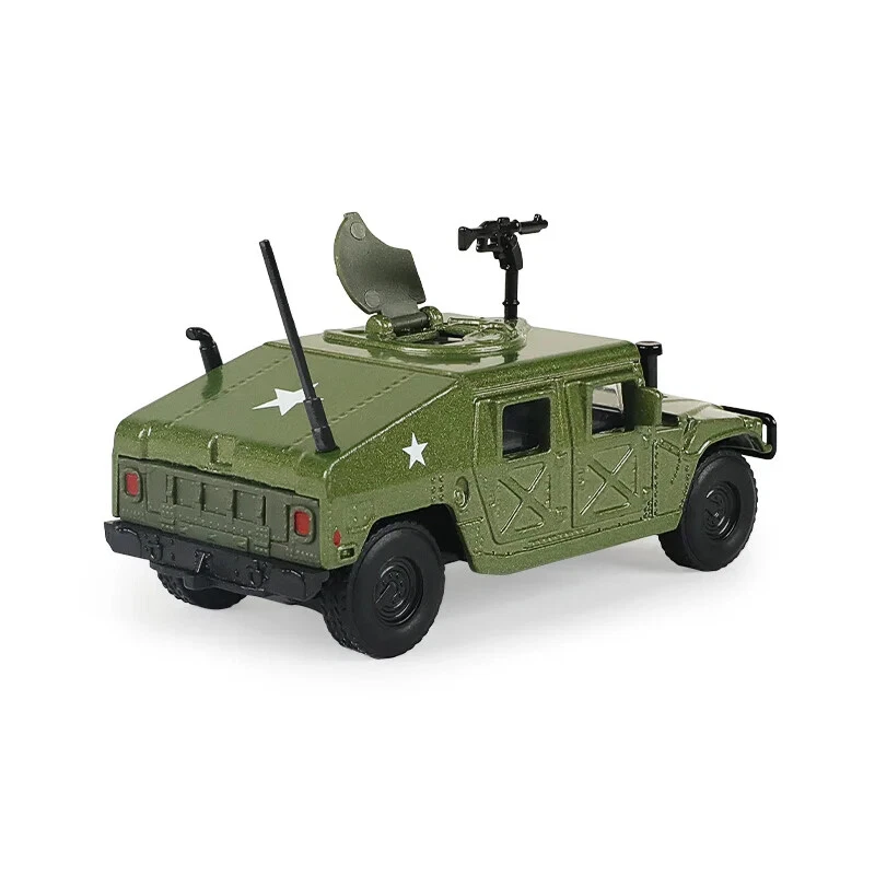 Vehículos militares modelo táctico militar Hummer H1 WILLYS GP aleación 1/64 Foto 3 de 4