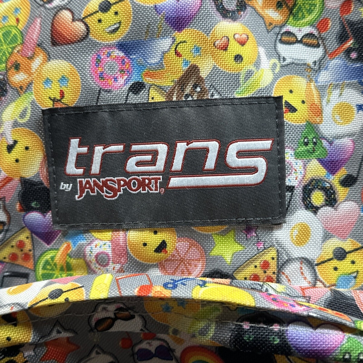 emoji trans by jansport backpack Jansport Trans EMOJI Backpack School Book Bag Smiley Pizza Music Super Max