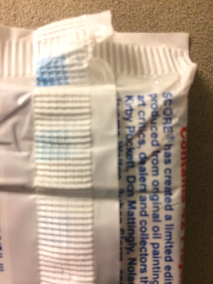 1990 Score Pack Alan Trammell Tigers (Top) Luis de los Santos Royals Rookie Back - Image 3 of 3