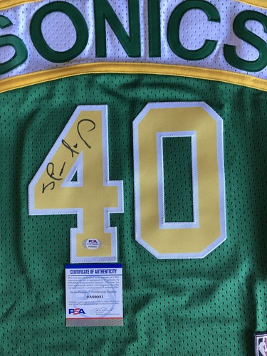 Shawn Kemp Signed Seattle Supersonics Adidas Soul Swingman Jersey PSA/DNA - Picture 3 of 7