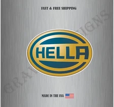 HELLA Logo Vinyl Sticker Decal Car Truck Bumper Window Wall Water Resistant