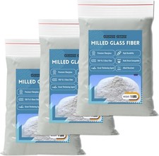 Fiberglass Resin Filler Material for Epoxy, Vinyl Ester - Pack of 3 1 LBS