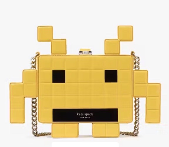 Kate Spade X Space Invaders Patent 3D Alien Crossbody