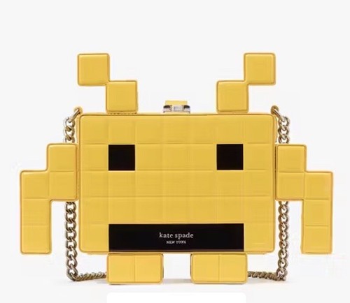 Kate Spade X Space Invaders Patent 3D Alien Crossbody Novelty NWT - 第 1/11 張圖片