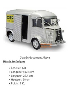 Kit Construction Citroën 2CV Charleston 1/8 - Collection Altaya N°99 - Neuf