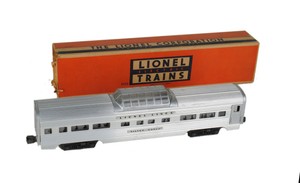 Lionel-Train-BOX-2532-Silver-Range-Vista-Dome-Passenger-Car-Illuminated-O-Scale