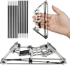 Archery Mini Bow and Arrows Set Pocket Compound Bow Kit Mini Archery Bow Set