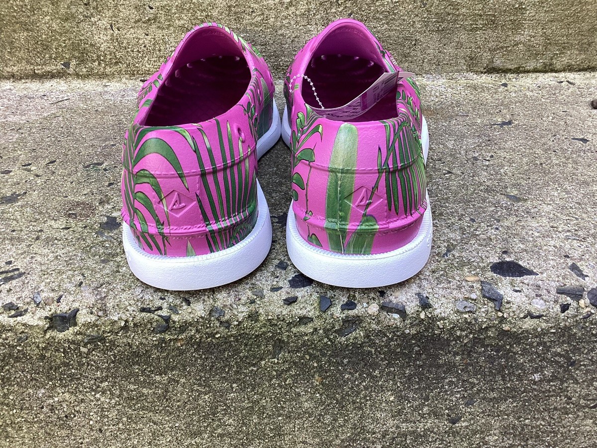 New Sperry Mens Authentic Original Float Palm Pink Boat Deck  display picture 1