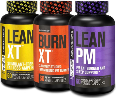 Burn-Xt Thermogenic Fat Burner, Lean PM Nighttime Fat Burner & Sleep Aid, Lea...