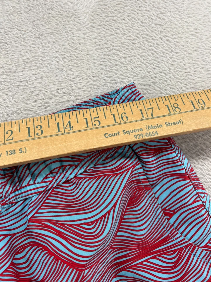 2Xist Плавки Мужские Большие Синие Красные Волна Ибица 4 дюйма Внутренний шов - Изображение 2 из 4