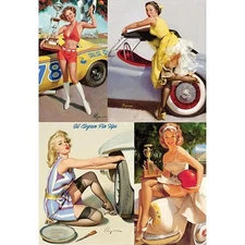 A4 Paper Decoupage WOMEN RACING COLLECTION Paper Designs Italy Same Day Shipping