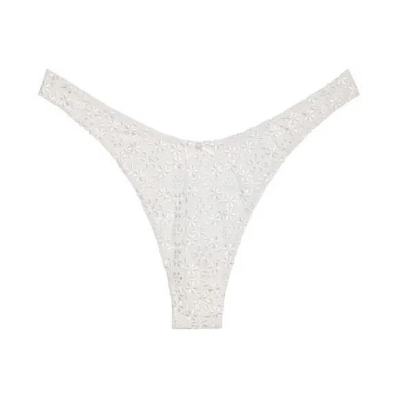 For Love And Lemons Sophie Ojales Tanga Panty Blanco Grande NUEVO Foto 3 de 4