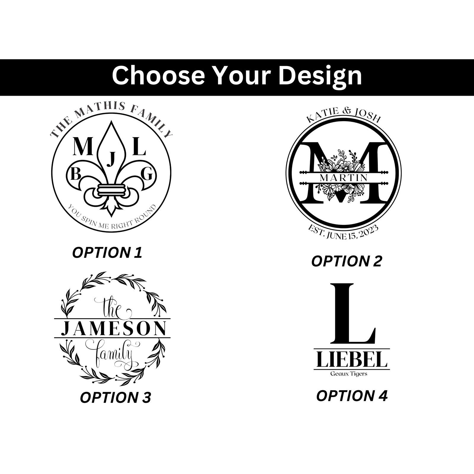 Custom Engraved Lazy Susan Turntable