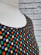 NW3 Hobbs Retro Colourful Geo Print Tea Dress Size 12