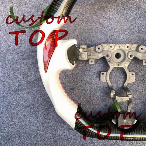 Real carbon fiber Steering Wheel Fit for Nissan 370Z Z34 QX70 FX50 2009-2020 - Picture 6 of 9