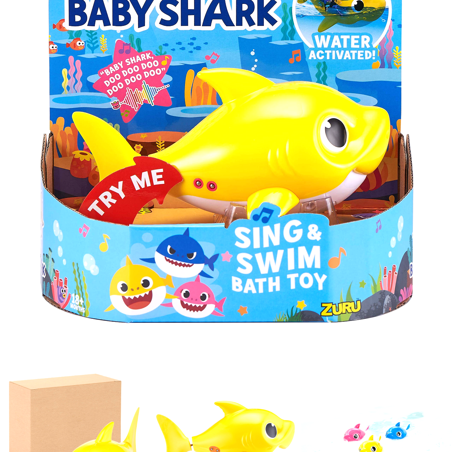 swimming baby shark toy