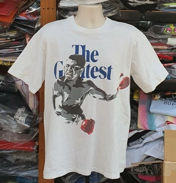 2003 Supreme Muhammad Ali The Greatest white Tee L large T shirt vintage Rare
