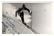 BRUNO ALBERTI SCIATORE NAZIONALE SCI SQUAW VALLEY GAMES SKI CORTINA SLALOM 1955