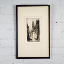 James Alphege Brewer (1881-1946) - Rio dei Grecei, Venice. Etching