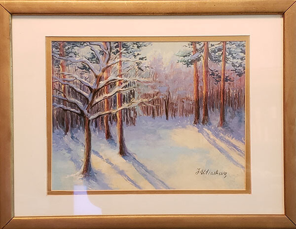 Winter. Original framed into 13