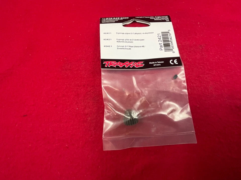 Traxxas 2421 21 Tooth Pinion gear 48 Pitch 21T Stampede Rustler Slash vxl BANDIT - Image 3 of 3