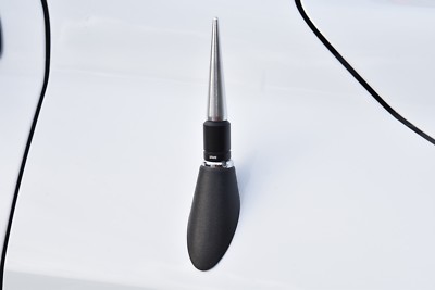 TRUE SPIKE CUSTOM SHORT 4'' SPIKED SCREW IN ANTENNA SILVER FOR CHEVY SILVERADO