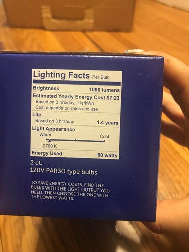 Reflector Flood Warm Inviting Light 2ct. PAR30 Bulbs 💡 Ships N 24h - Picture 3 of 4