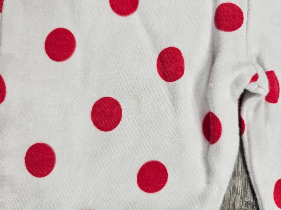 Baby Girl Clothes Bon Bebe 0-3 Month 3pc Santa Bear Footed Outfit & Bib - Image 2 of 4