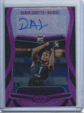 2020 Certified Damon Arnette Rookie Signatures Mirror Purple Auto #3/10 Ohio St