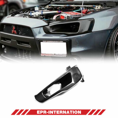Carbon Fiber VEN Style Headlight Cover LHS Kit For Mitsubishi Evolution EVO 10