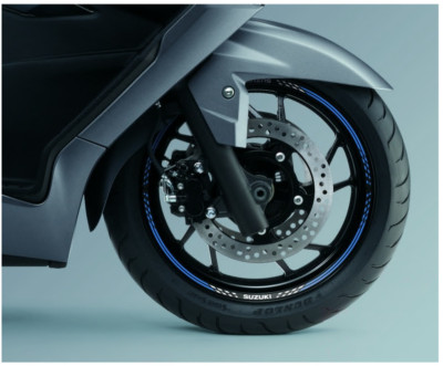 KIT ADESIVI CONTORNO CERCHI DA 15 POLLICI COLORE BLU ORIG.SUZUKI BURGMAN 400  L8 | eBay